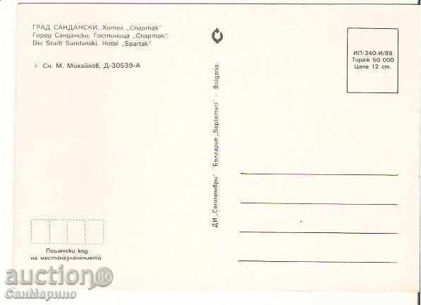 Map Bulgaria Sandanski Hotel "Spartak" 1 * with price 0.70 BGN | € 0.36 Map Bulgaria Sandanski Hotel "Spartak" 1 * with price 0.70 BGN | € 0.36