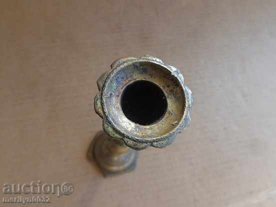 Delivery of Old bronze Ottoman candlestick, lamp, candelabra candle