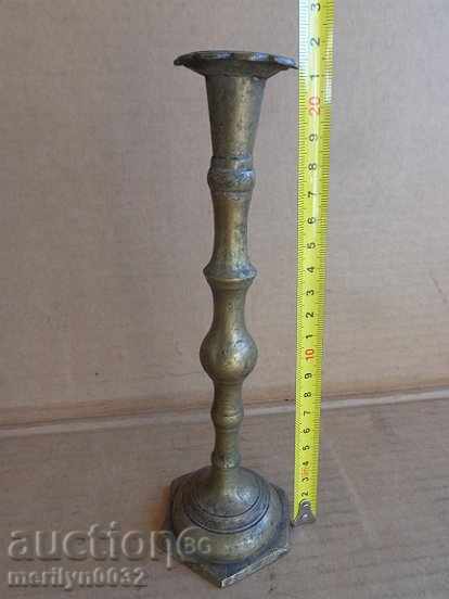 bronz otomană veche lumânare, lampă, lumânare kandilabar