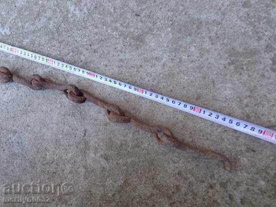 Hand forged chain chain, wrought iron crochet hook with price 45.00 BGN | € 23.01 Hand forged chain chain, wrought iron crochet hook with price 45.00 BGN | € 23.01