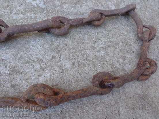 Delivery of Hand forged chain chain, wrought iron crochet hook Delivery of Hand forged chain chain, wrought iron crochet hook