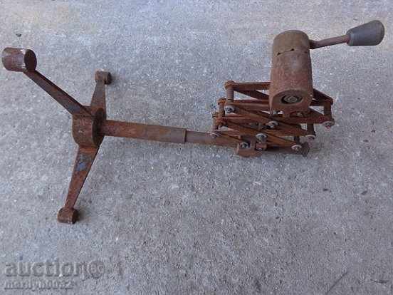 Steel stand from industrial lamp with extension and number - 6 Steel stand from industrial lamp with extension and number - 6