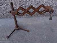 Ατσάλινη βάση βιομηχανικού φωτιστικού με προέκταση και νούμερο