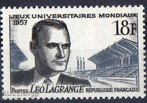 1957. Franța. Jocurile Mondiale Student.