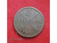 1/2 skilling 1807 Sweden - RARE-