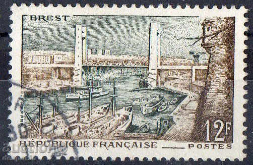1957. Franța. Portul din Brest.