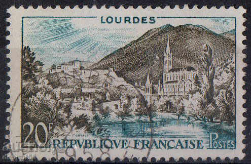 1958. Franța. Lourdes - Departamentul de Pirinei Superioară.