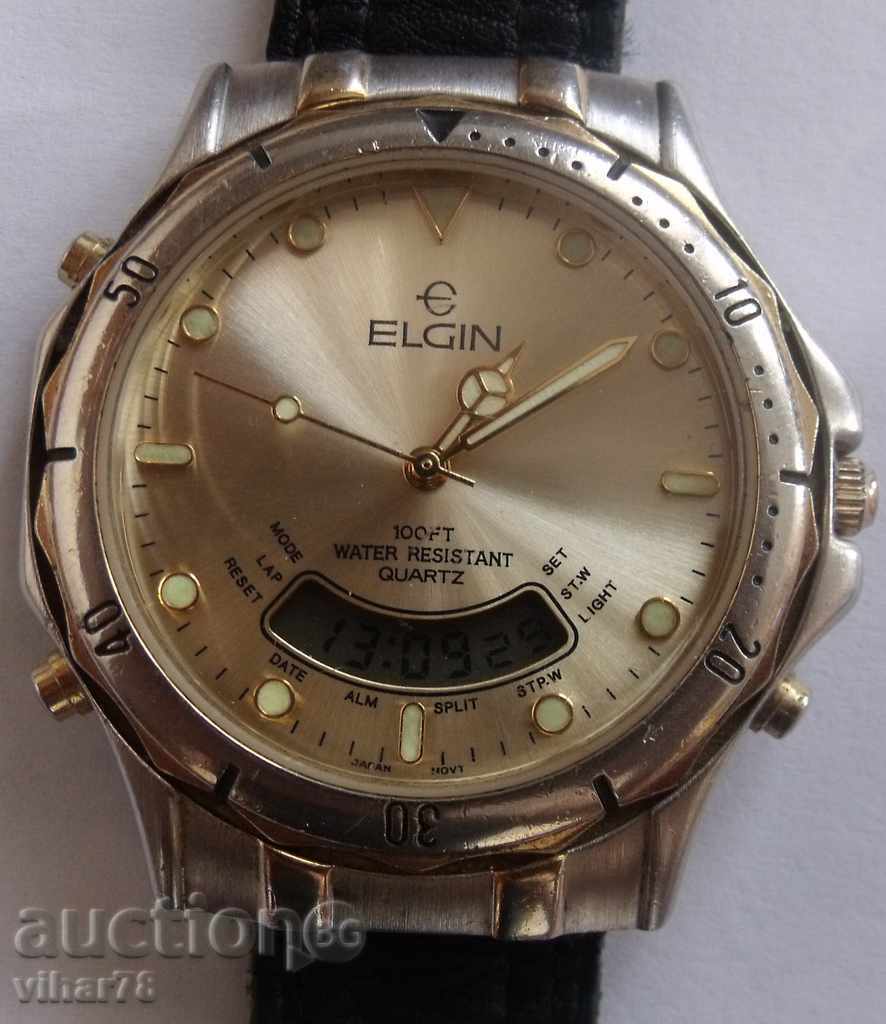 ELJIN-QUARTZ MEN WATCH