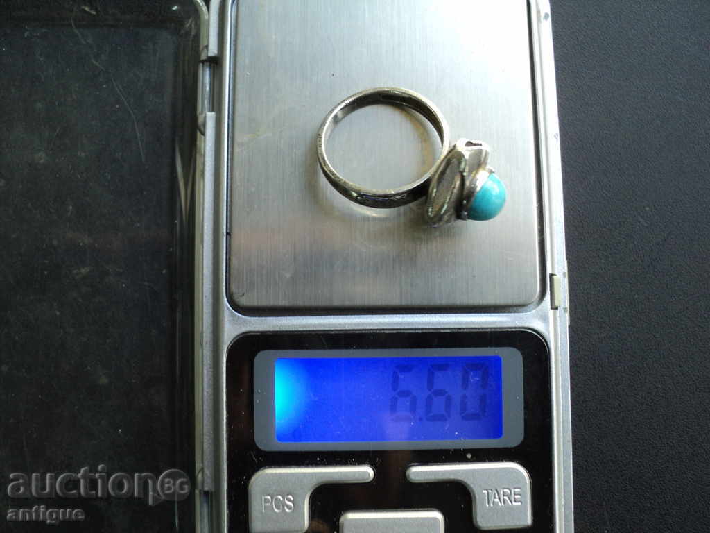 RING SILVER WITH STONE. - 7 RING SILVER WITH STONE. - 7