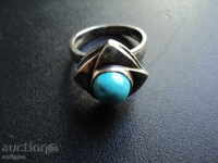 RING SILVER WITH STONE.