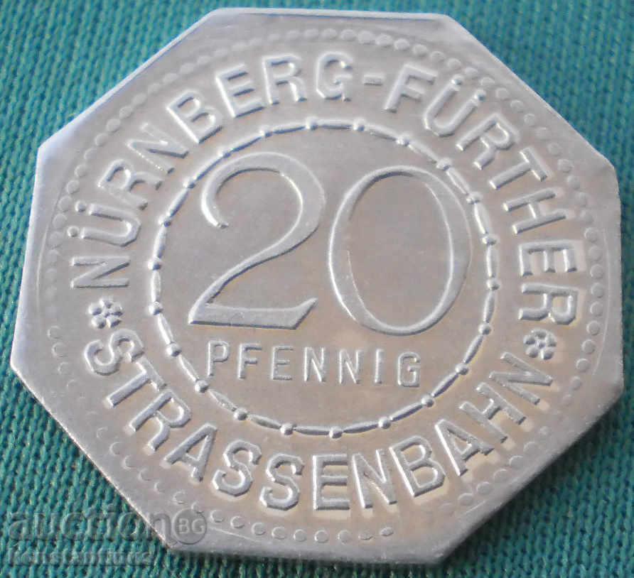 Germaniya Notgeld 20 pfennig 1920 UNC cu preț € 5.62 | 10.99 BGN Germaniya Notgeld 20 pfennig 1920 UNC cu preț € 5.62 | 10.99 BGN