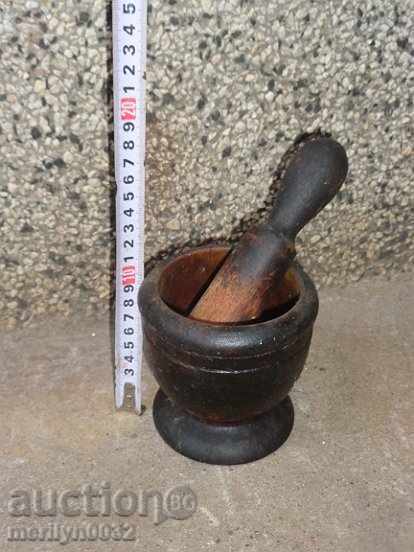 100 year old wood mortar, hammer, mortar, wood, wood - 5 100 year old wood mortar, hammer, mortar, wood, wood - 5