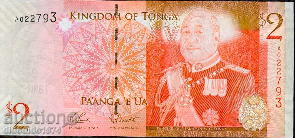 TONGA TONGA 2 Pa'anga issue - 2008 NEW UNC