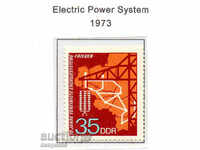 1973. GDR. 10 years energy system "Peace".