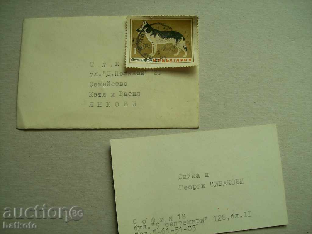 Small envelope with greeting card