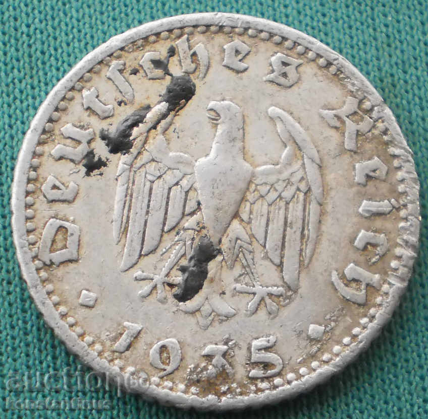 Germany III Reich 50 Pfennig 1935 D Rare with price € 6.14 | 12.01 BGN Germany III Reich 50 Pfennig 1935 D Rare with price € 6.14 | 12.01 BGN
