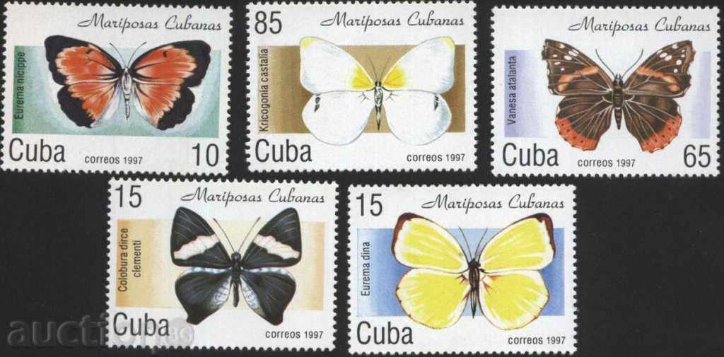 Καθαρίστε τα σήματα Πανίδα Πεταλούδες 1997 Κούβα