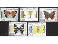 Чисти марки Фауна Пеперуди 1997 Куба