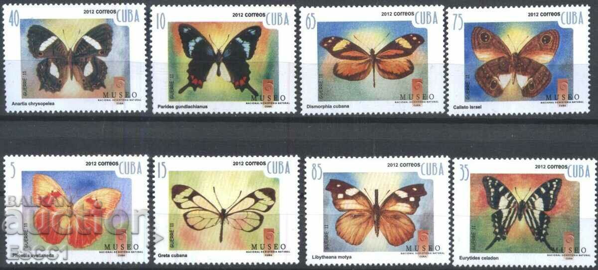 Чисти марки Фауна Пеперуди 2012 Куба