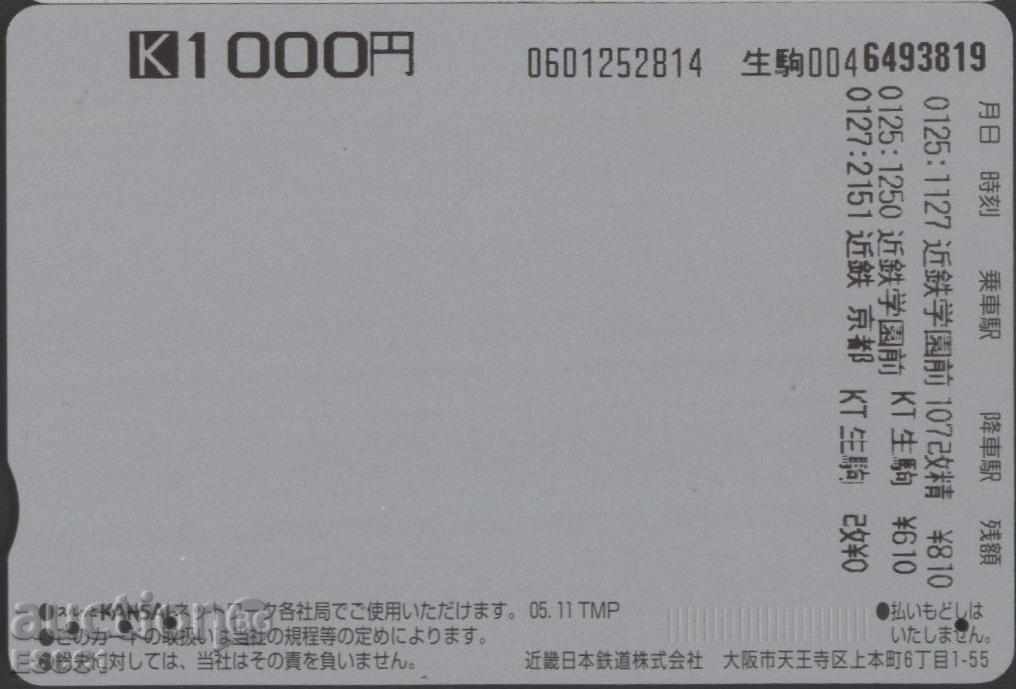 Транспортна (ж.п.) карта Мост Изглед от Япония ТК20 с цена 1.80 лв. | € 0.92 Транспортна (ж.п.) карта Мост Изглед от Япония ТК20 с цена 1.80 лв. | € 0.92