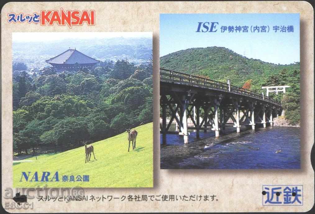 Transport (cale ferată) Podul Vezi harta Japoniei TK20