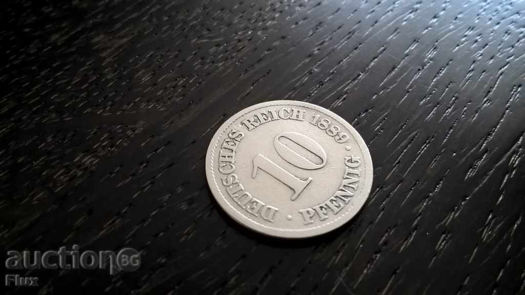 Ράιχ Coin - Γερμανία - 10 εκατοστά του μάρκου | 1889.? σειρά Α