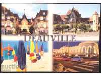 Пътувала пощенска картичка Довил Изгледи от Франция
