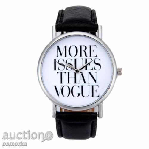 Дамски часовник с кожена каишка стилен нов мода моден