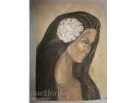 Рисунка акварел-Нина-1973г.