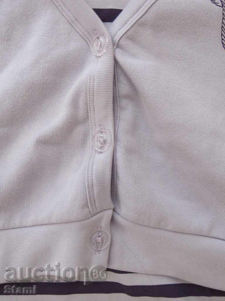 Purple blouse and vest for girl size 128, new - 5