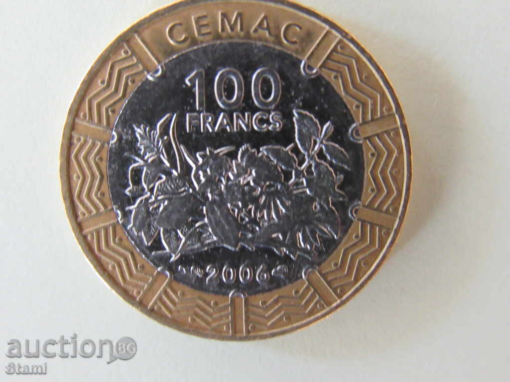 Auction Central African States - 100 francs, 2006 -79L Auction Central African States - 100 francs, 2006 -79L