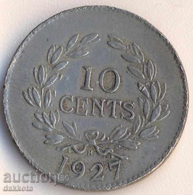 Саравак 10 цента 1927 година