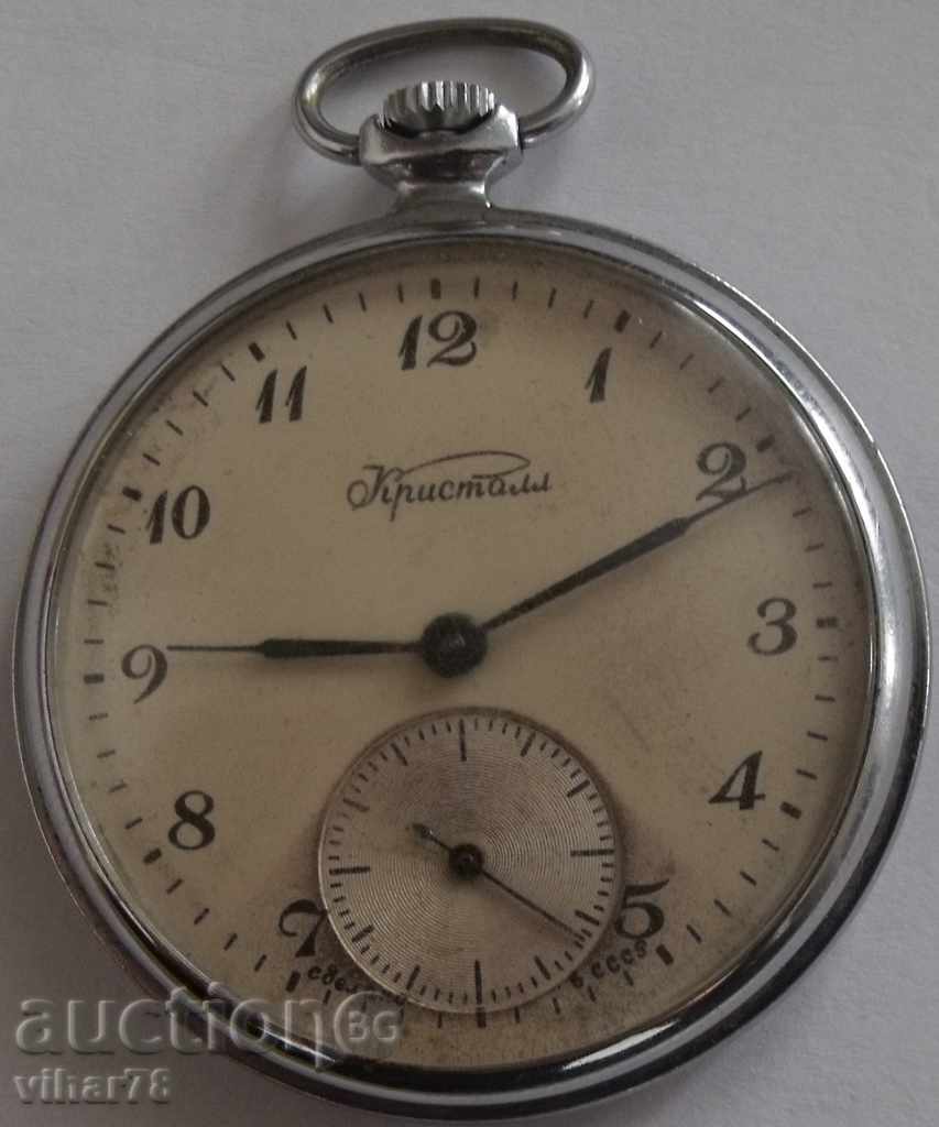 молния--кристал-джобен часовник 18 камъка