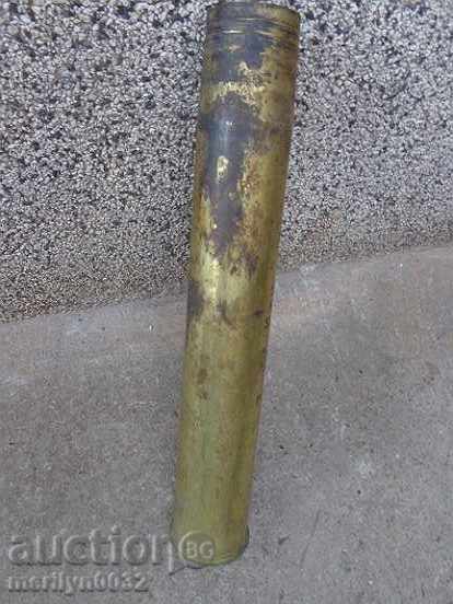 Delivery of Old shell from a shell 63cm long vase, cannon, top Delivery of Old shell from a shell 63cm long vase, cannon, top