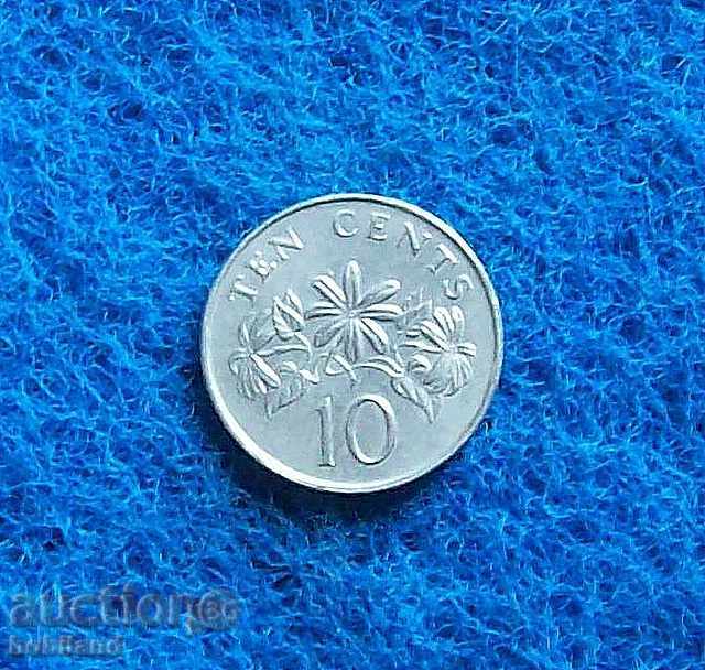 10 cents Singapore-1987-honors
