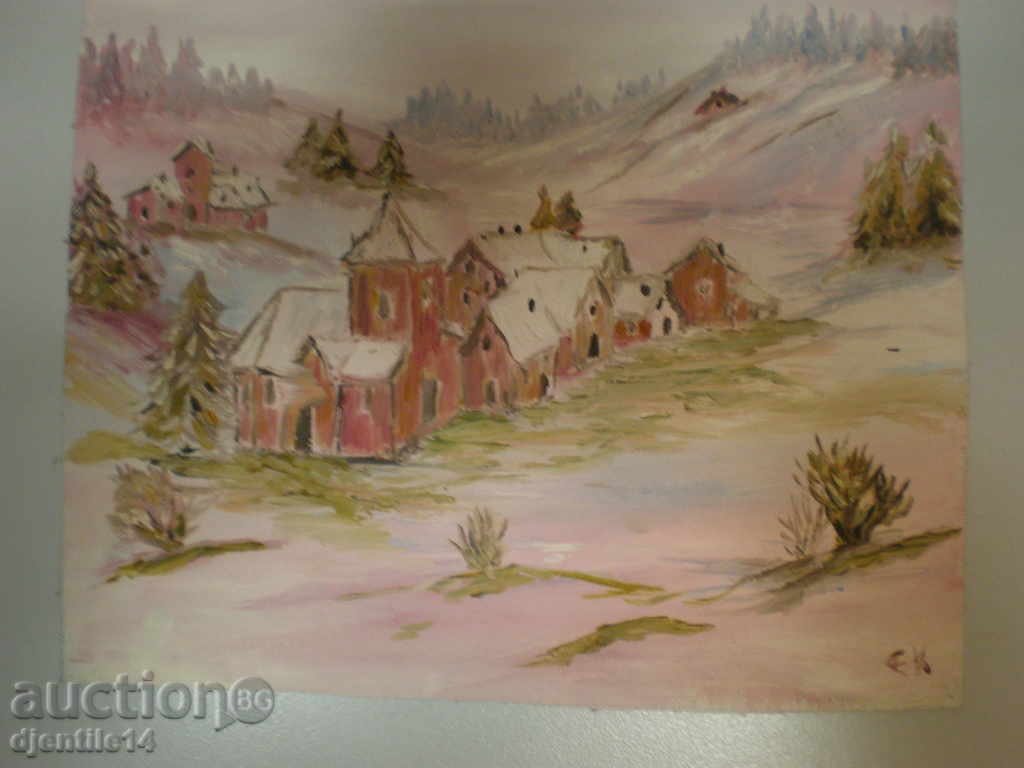 tablou, ulei pe pânză, semnat-E.K. tablou, ulei pe pânză, semnat-E.K.