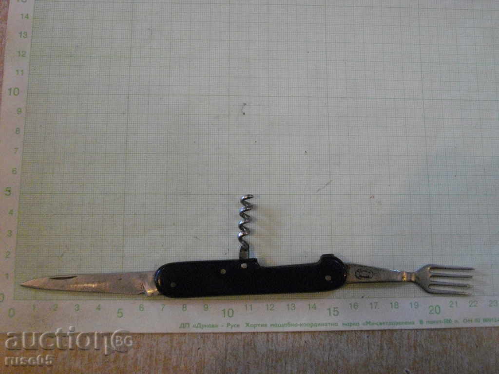 Tervel blade with a fork and corkscrew