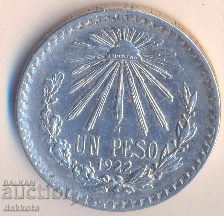 Peso mexican 1922, argint Peso mexican 1922, argint