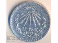 Mexic peso 1922, argint