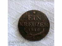 1 CROSSER 1816 "E" AUSTRIA Franz II. (I.) 1792-1835.RYN