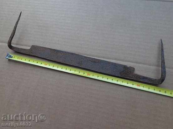 Auction Old rusty wrought iron tool Auction Old rusty wrought iron tool