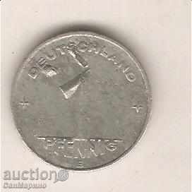 + DDR 1 pfennig 1952 E