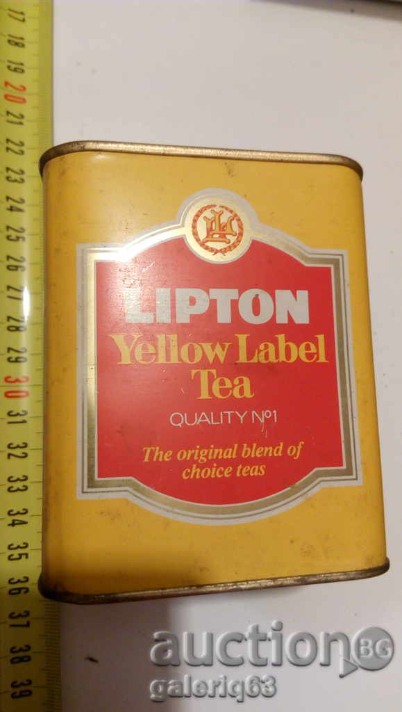 Τα παλαιότερα διατηρημένα κασσίτερος '80 σοσιαλιστικό καθεστώς τσάι Lipton
