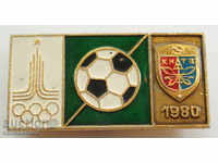 8737 СССР знак олимпийски футболен турнир Москва 1980г.Киев