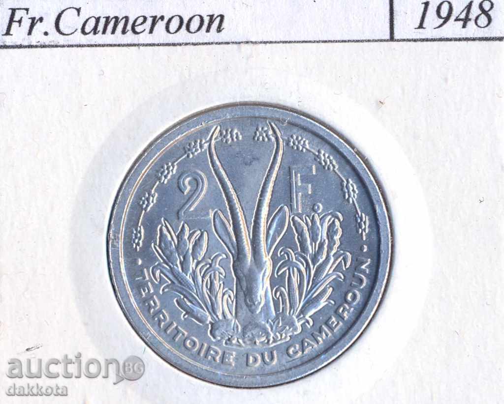 Camerun franceză 2 franci în 1948