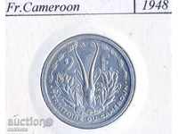 French Cameroon 2 francs 1948