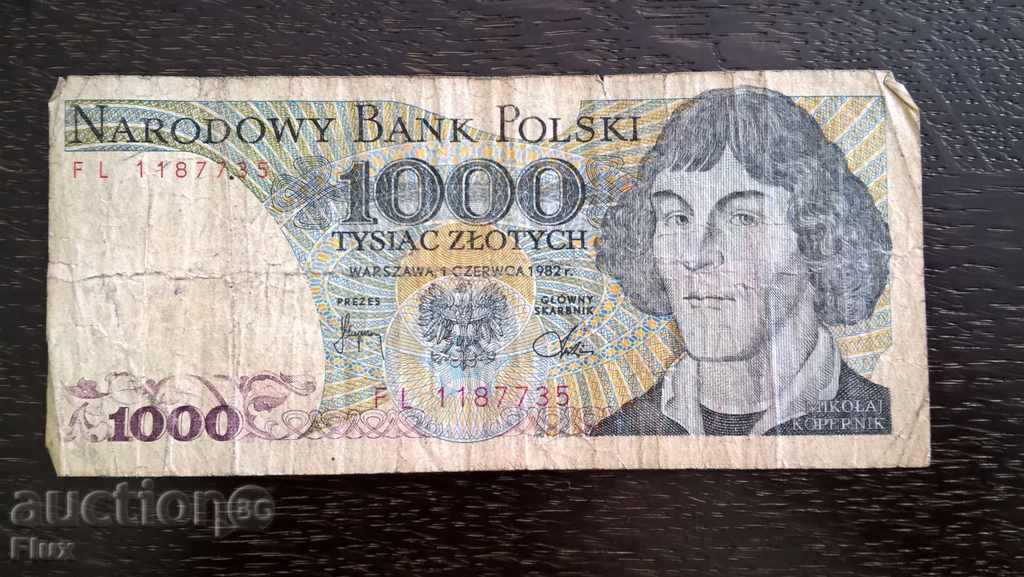 Bill - Πολωνία - PLN 1000 | 1982.