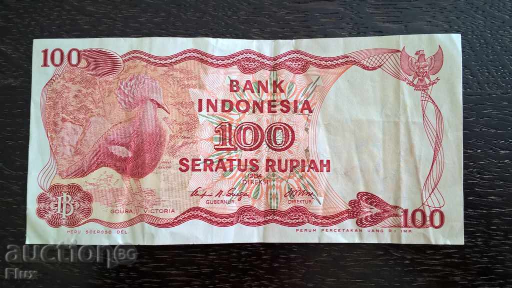 Banknote - Indonesia - 100 Rupees 1984.