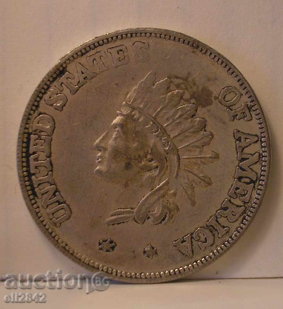 1 δολάριο δολάριο 1851 - 1 ΗΠΑ το 1851 - αντίγραφο
