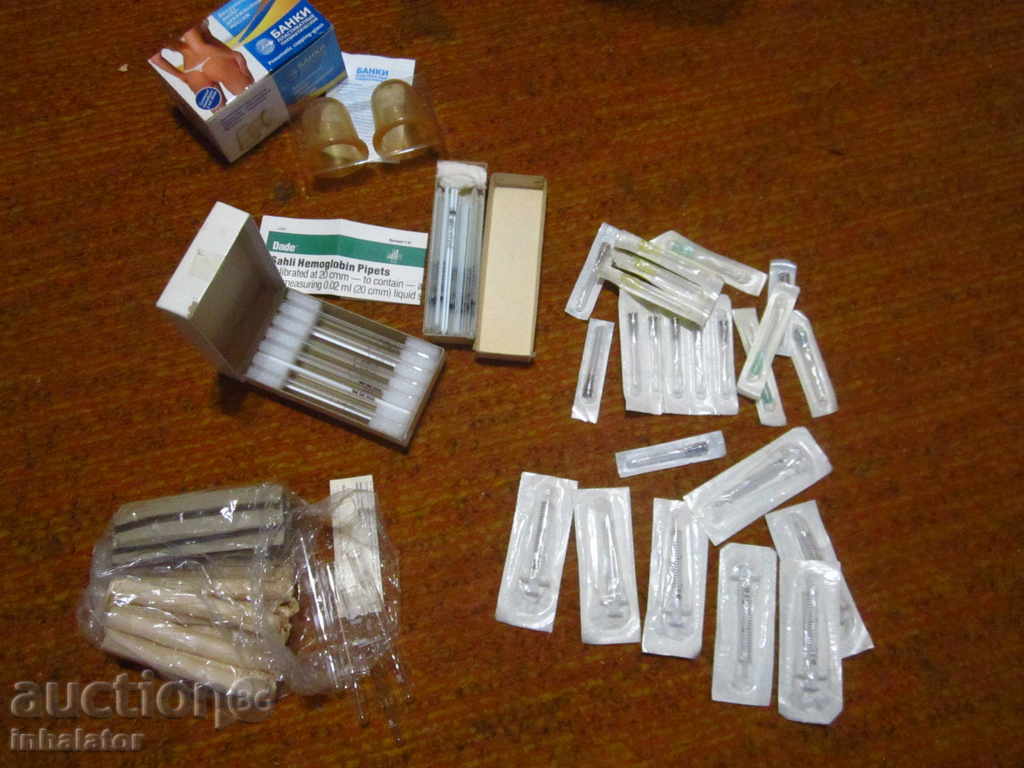 LOT MEDICAL ARTICLES SYRINGES IGLES AND OTHERS - 6 LOT MEDICAL ARTICLES SYRINGES IGLES AND OTHERS - 6